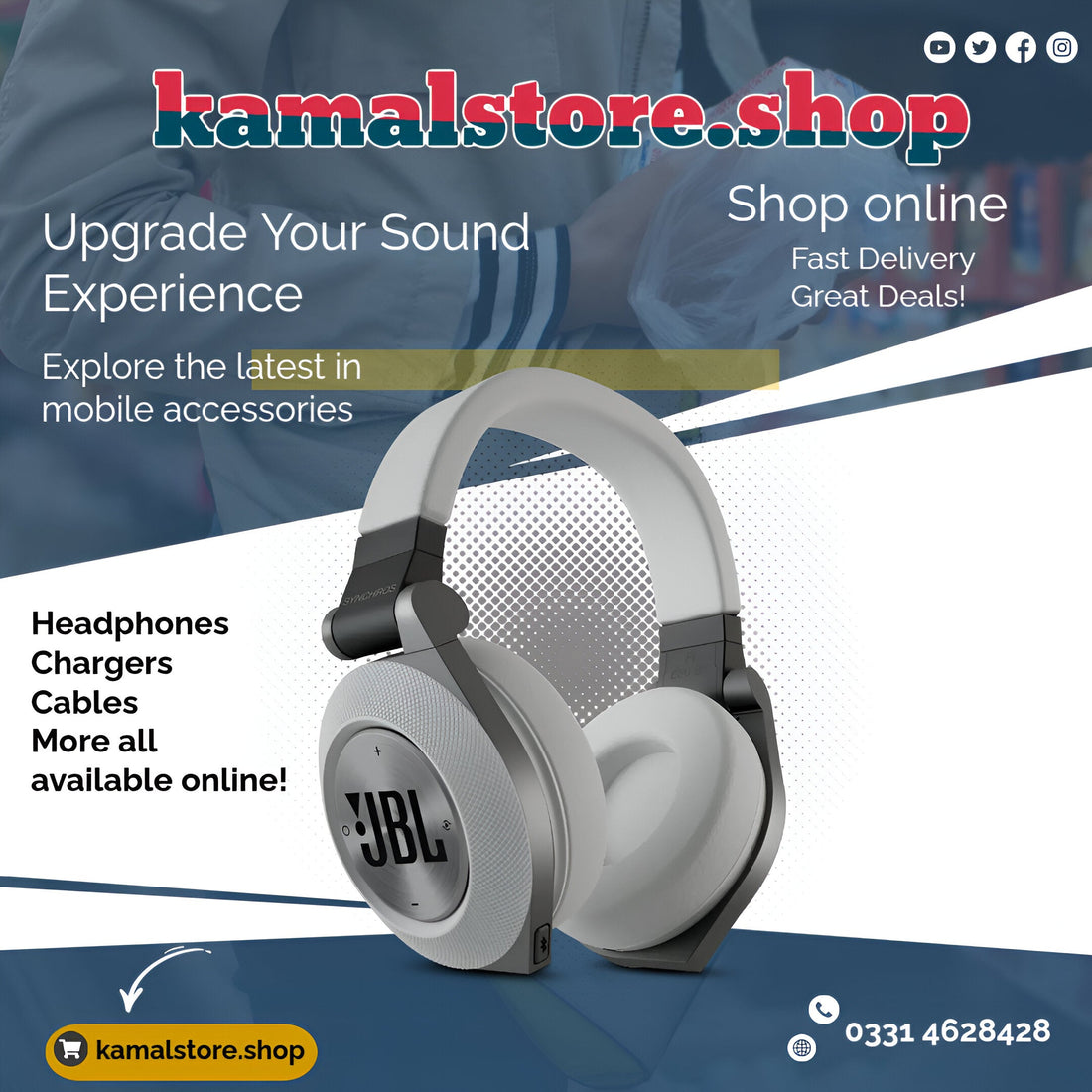 Ronin R-1500 Wired Headphones — Premium Sound, Comfort & Style