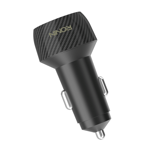 Ronin R-2505 38W Dual Port Fast Car Charger (Type-C + USB)